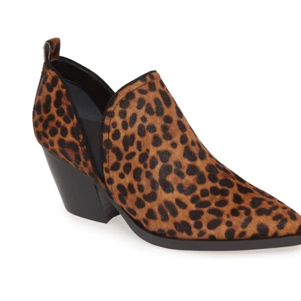 Marc Fischer LTD Dalaranly Genuine Calf Hair Bootie Leopard 8M